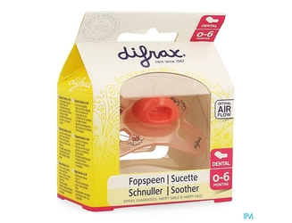 Difrax Sucette Silicone Mini-dental 0-6m 799