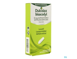 Dulcolax Bisadocyl Supp 10 X 10mg