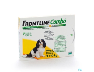 Frontline Combo Spot On Chien Pip 3x0,67ml 2-10kg