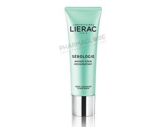LIERAC-SEBOLOGIE-MASQUE-SCRUB-DESINCRUSTANT-tube-50ml-imperfections-pharmaglobe.
