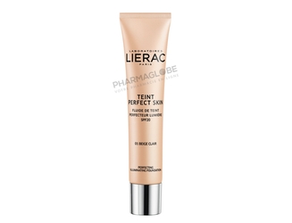 LIERAC-TEINT-PERFECT-SKIN-Fluide-de-Teint-Perfecteur-Lumière-01-Beige-Clair-tube-30ml-pharmaglobe