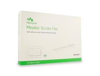 MEPILEX-BORDER-FLEX-15-par-20-CM-A-5-pansement-silicone-adherent-molnlycke-pharmaglobe