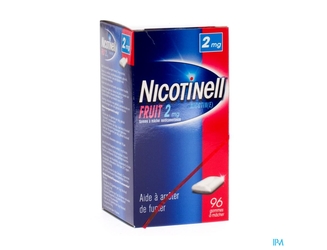 Nicotinell Fruit Gomme Macher-kauwgom 96x2mg