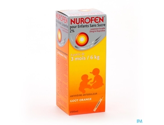 Nurofen Enfant Orange Susp Sans Sucre 200ml