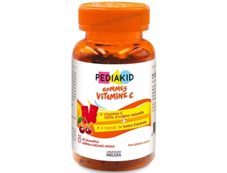 PEDIAKID-GUMMIES-VITAMINE-C-60-GOMMES-a-macher-ineldea-pharmaglobe