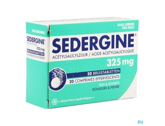 Sedergine Eff 325mg Tabl 20