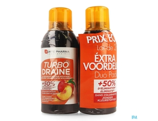 Turbodraine The Vert Peche Duo 2x500ml